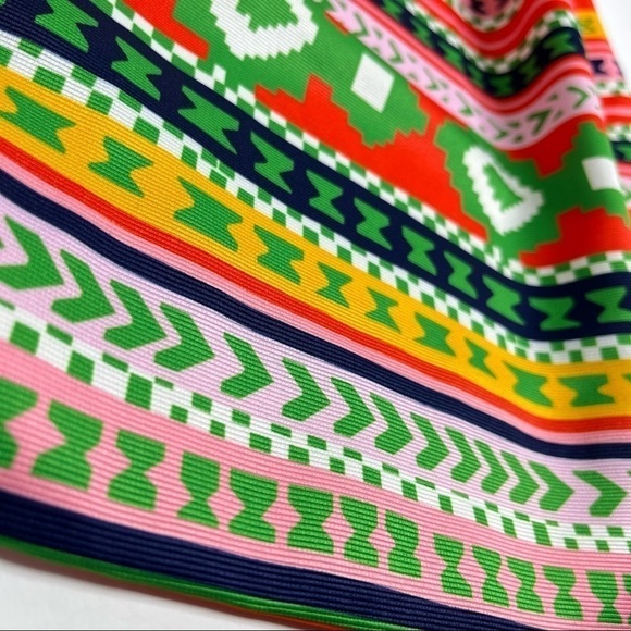 NEW CK Bradley Darden Pockets Egypt Multi Aztec Tie Fit & Flare Cocktail Dress - Picture 12 of 16